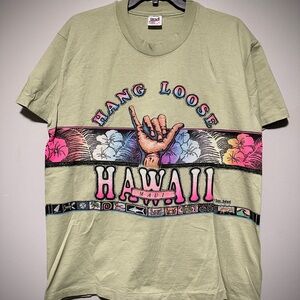 Vintage Single Stitch Anvil Olive Green T-Shirt